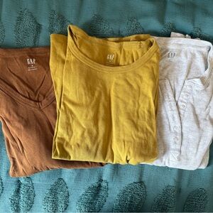 GAP long sleeve Tee Set in Earth Tones